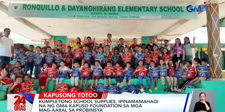 GMA Kapuso Foundation distributes school supplies to students in several provinces GMA Kapuso Foundation distributes school supplies to students in several provinces