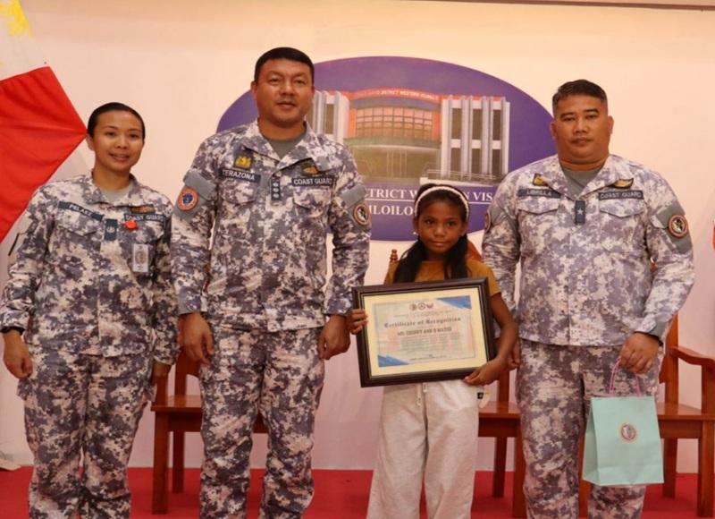 Coast Guard commends 12-year-old girl who swam 5 hours to save family