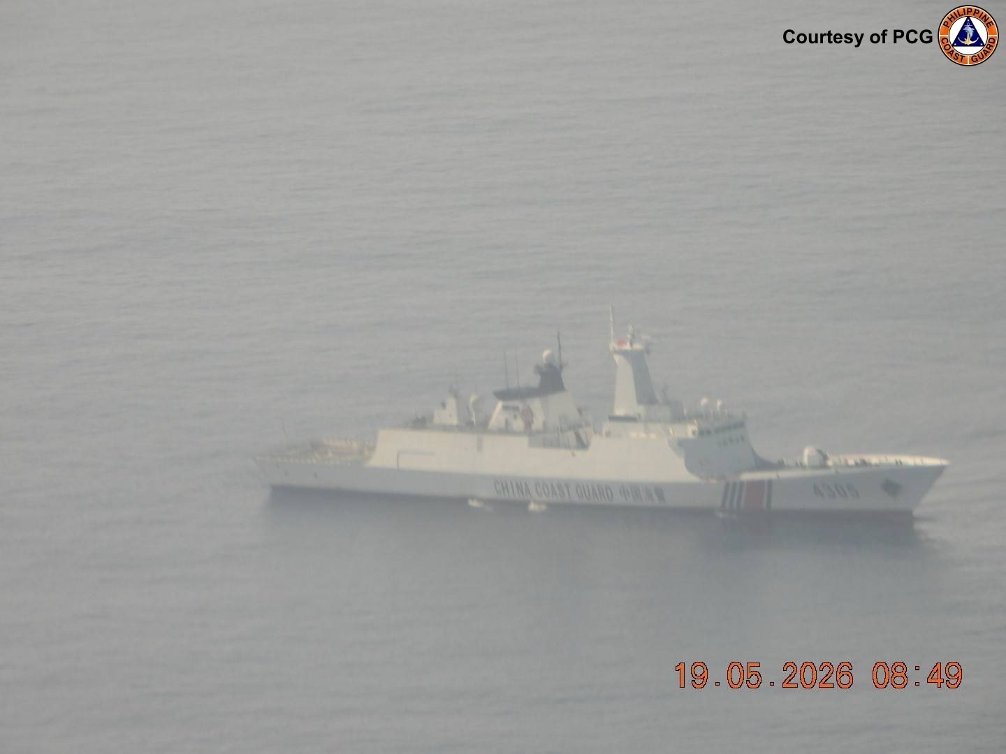 PCG challenges Chinese vessel near Pandaquit, Zambales