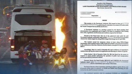 LTFRB cancels tourist bus operator’s provisional authority over EDSA-Ortigas fire