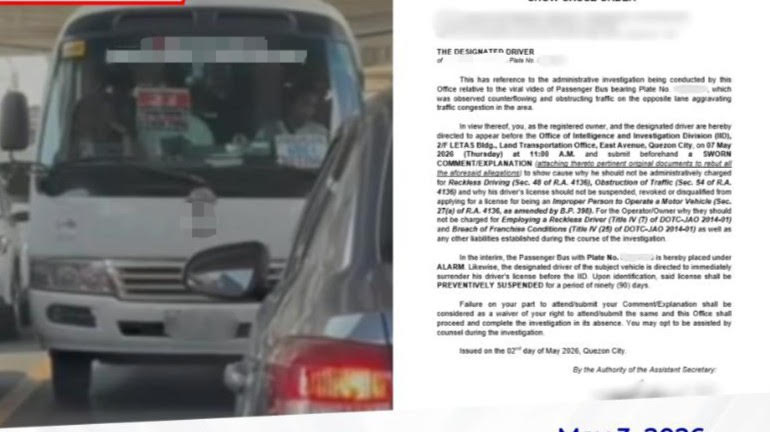 For executing counterflow, bus driver gets into trouble with LTO 