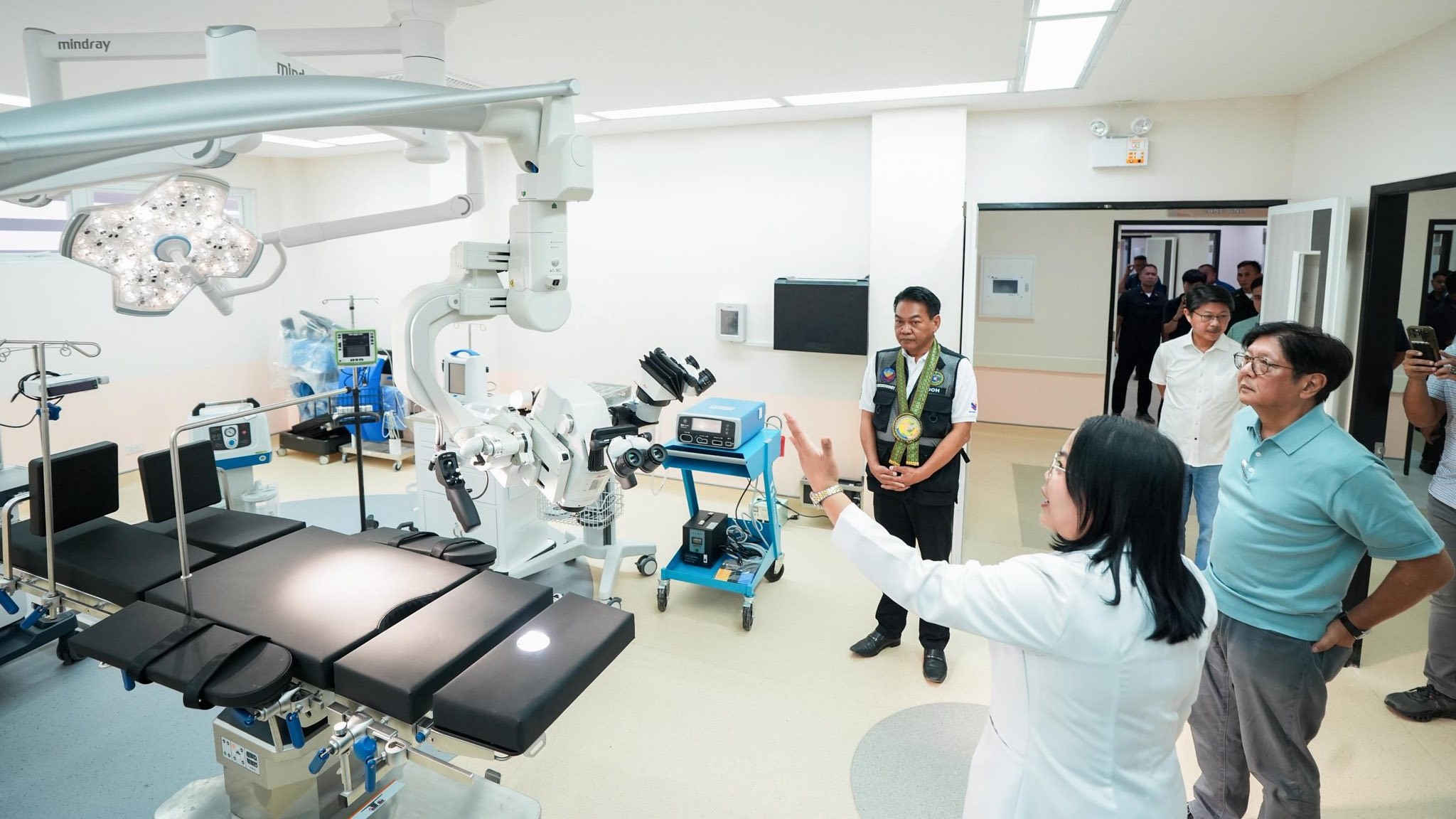 Marcos inspects new brain and spine medical center in Cagayan