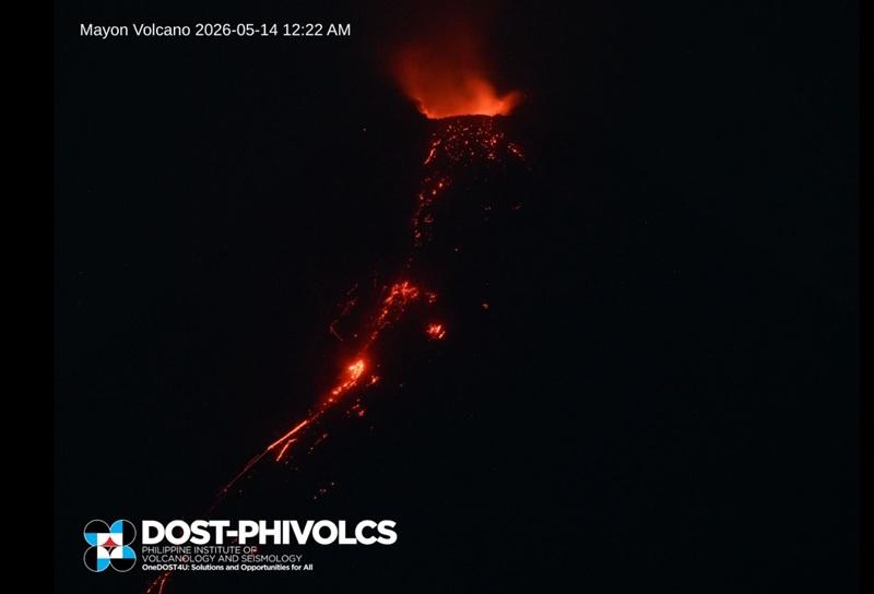 Minor strombolian acitivity observed at Mayon Volcano — PHIVOLCS