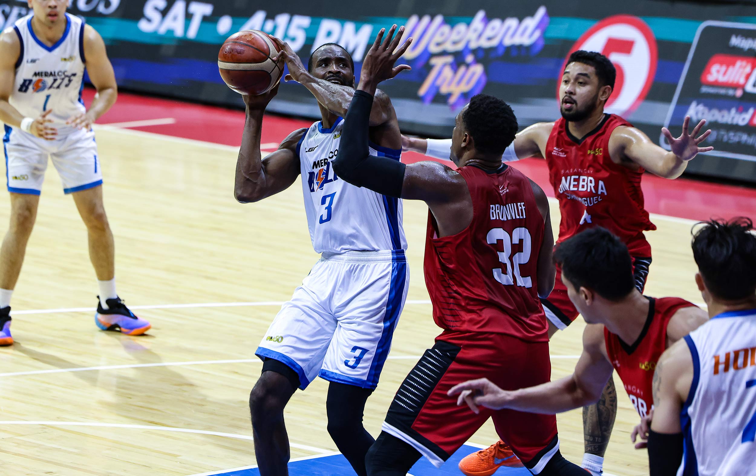 PBA: Meralco halts Ginebra’s five-game win streak with dominant win