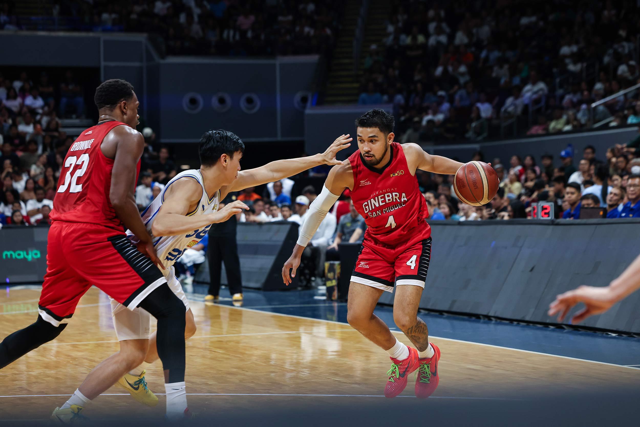 PBA: RJ Abarrientos shines late as Barangay Ginebra sends TNT to 8th spot 