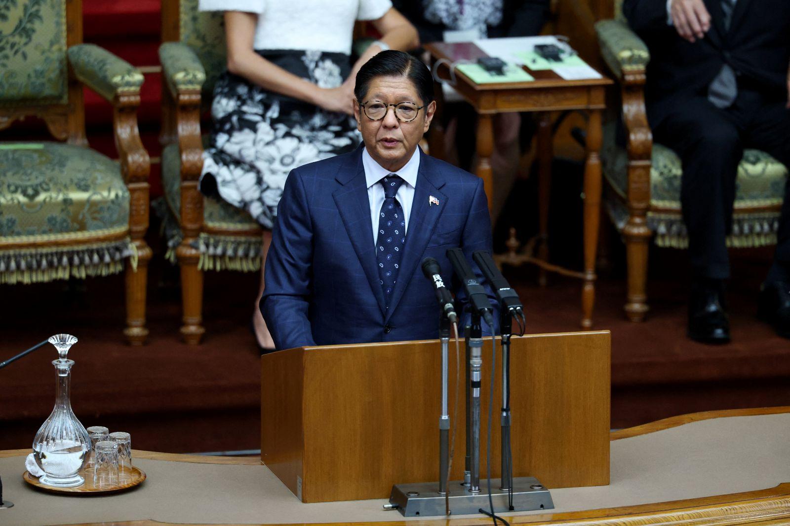 Marcos tells Japan parliament: ‘Seas must be governed by rules, not by force’ 