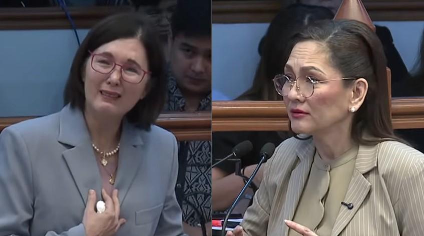 Pia Cayetano turns emotional as Hontiveros questions Senate 'return to normalcy'