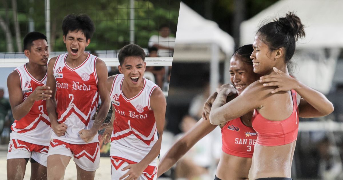 NCAA: San Beda captures double gold in Season 101 beach volleyball