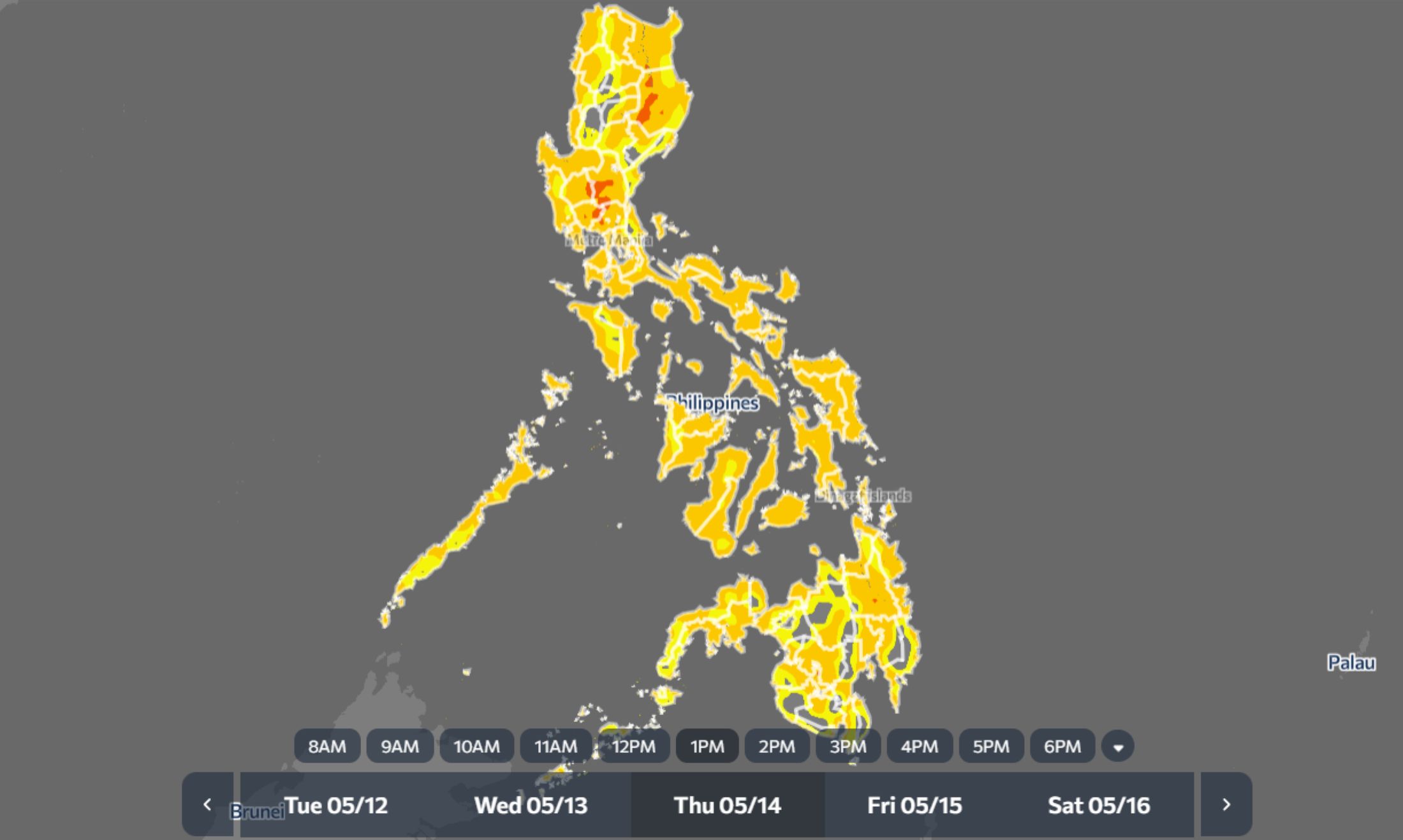 Heat index may reach 47°C in Hinatuan, Butuan on May 14, 2026