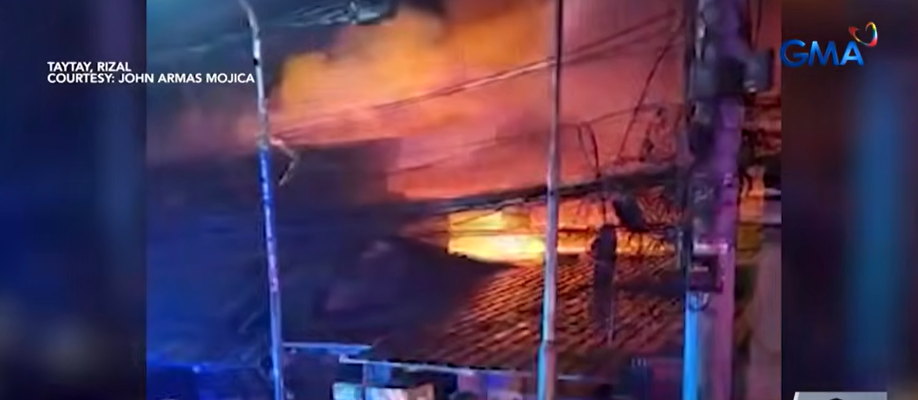 Mahigit 20 pamilya, nawalan ng bahay dahil sa sunog sa Taytay, Rizal
