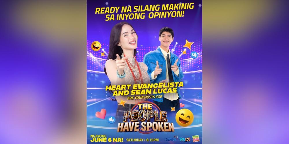 Heart Evangelista and Sean Lucas team up for GMA’s newest game show 'The People Have Spoken'