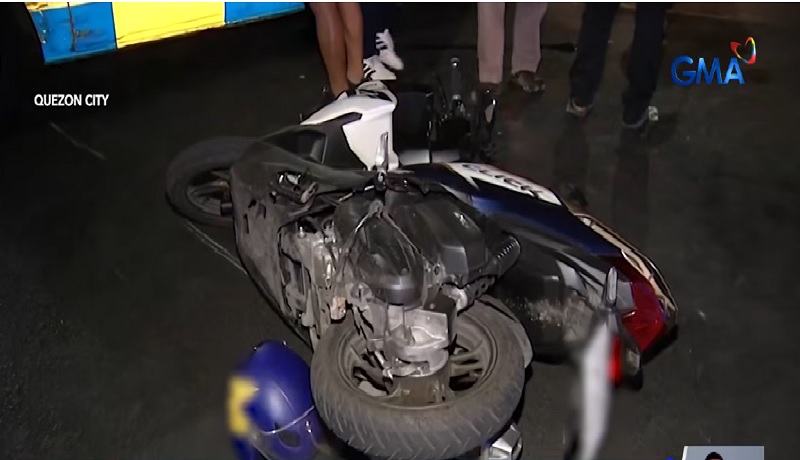 Motorcycle rider, sugatan nang sumalpok sa pumpcrete machine na hinihila ng truck