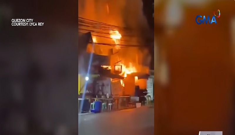 Sunog sa Brgy. Holy Spirit, QC, sumiklab; refugees mula sa Gaza, kabilang sa mga biktima