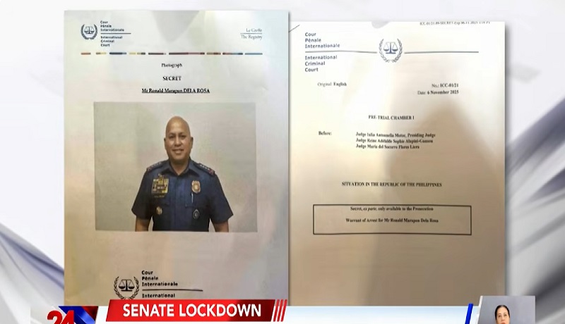ICC, kinumpirma ang arrest warrant laban kay Sen. Bato Dela Rosa