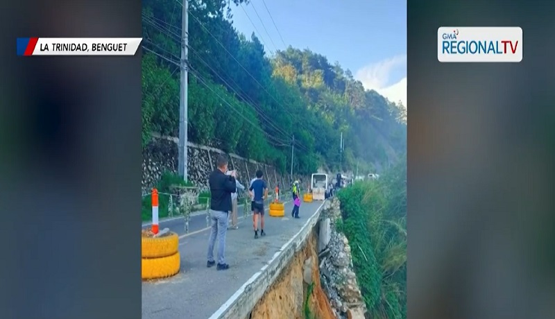 13-anyos na lalaking nagbibisikleta, nasawi nang mahulog sa bangin dahil sa sirang kalsada sa Benguet
