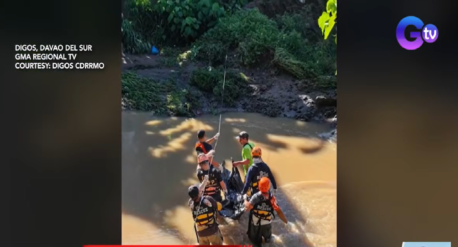 Lola at 5-anyos niya apo, nasawi matapos tangayin ng malakas na agos ng ilog sa Davao del Sur