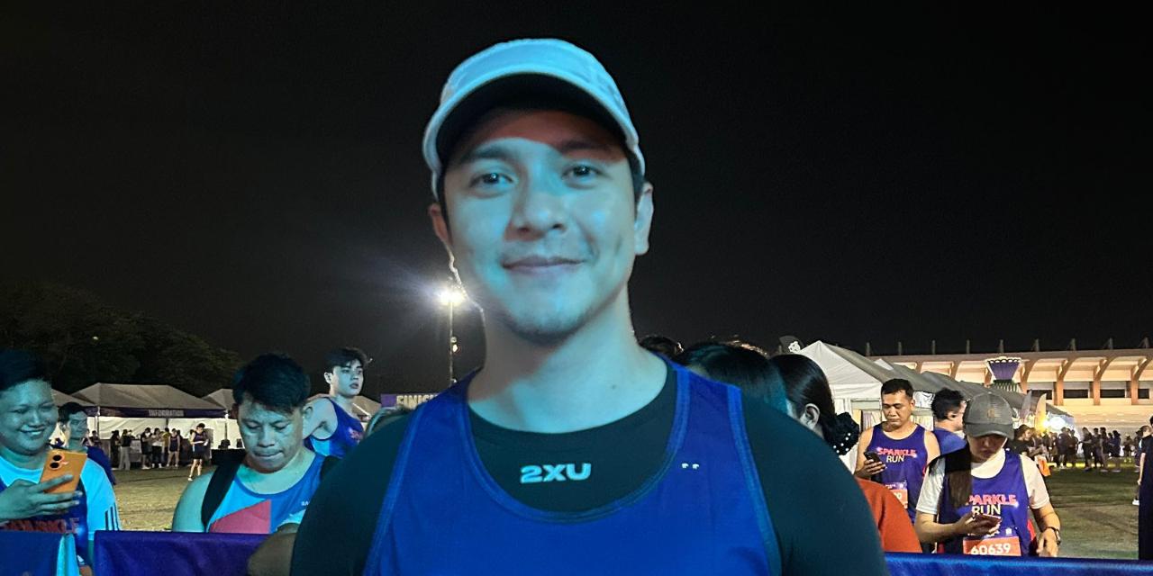 Alden Richards encourages running for physical fitness, mental health
