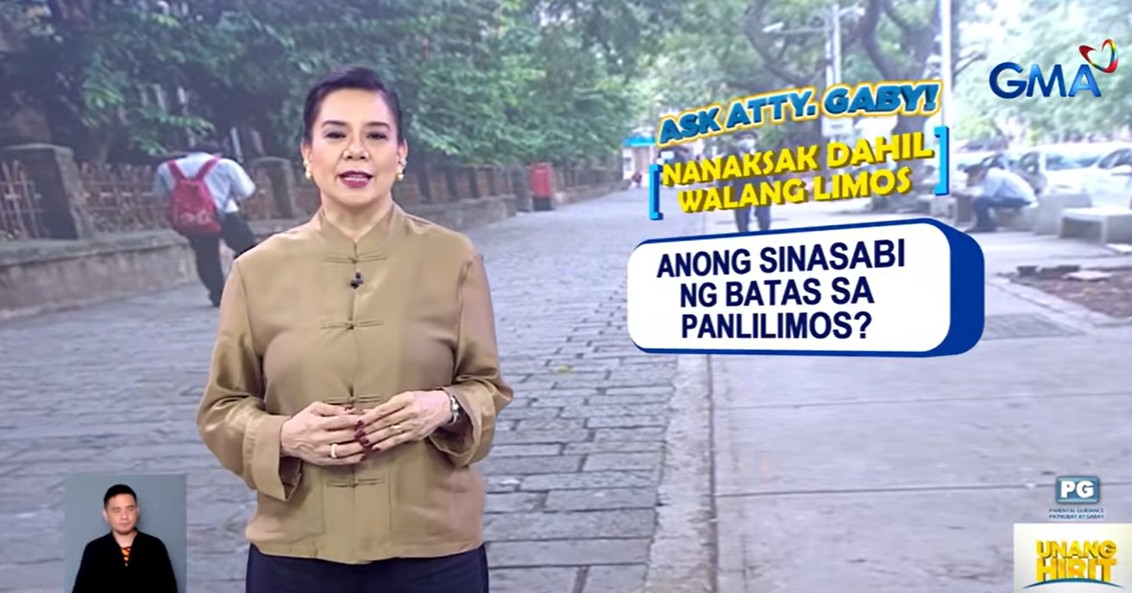 OPINION: Ask Atty. Gaby: Nanaksak dahil walang limos