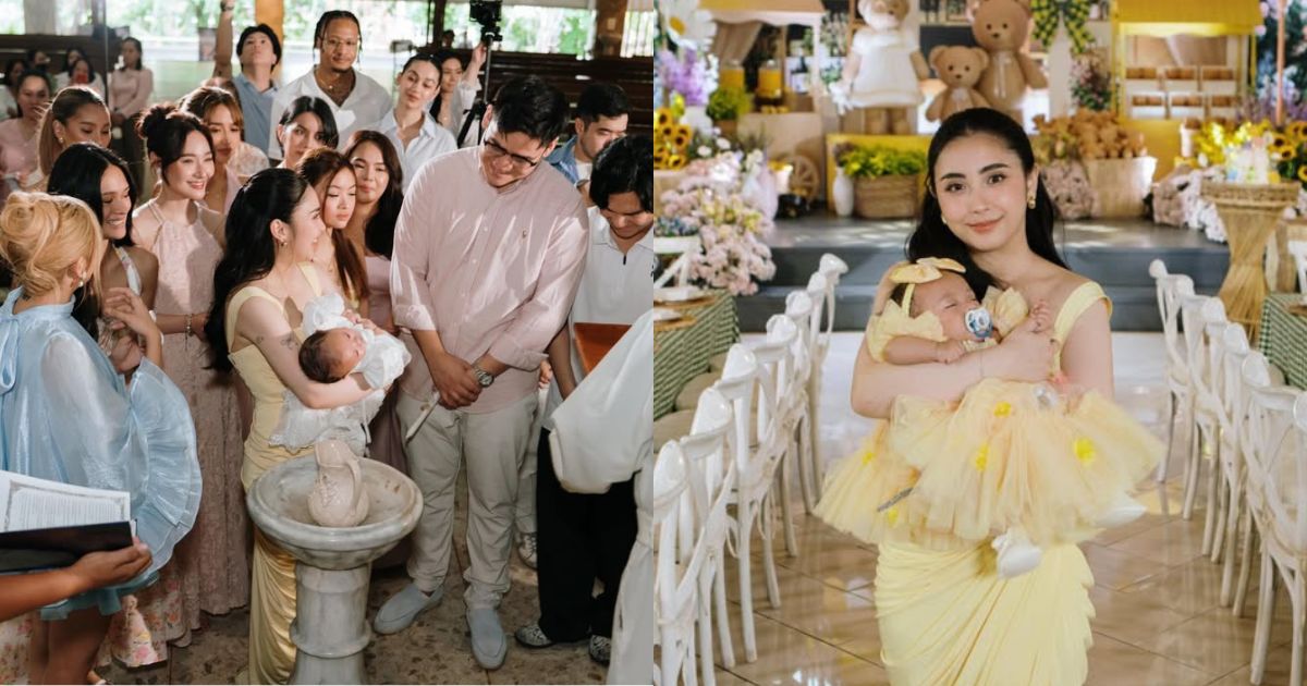 Bea Borres' daughter Hopea gets baptized