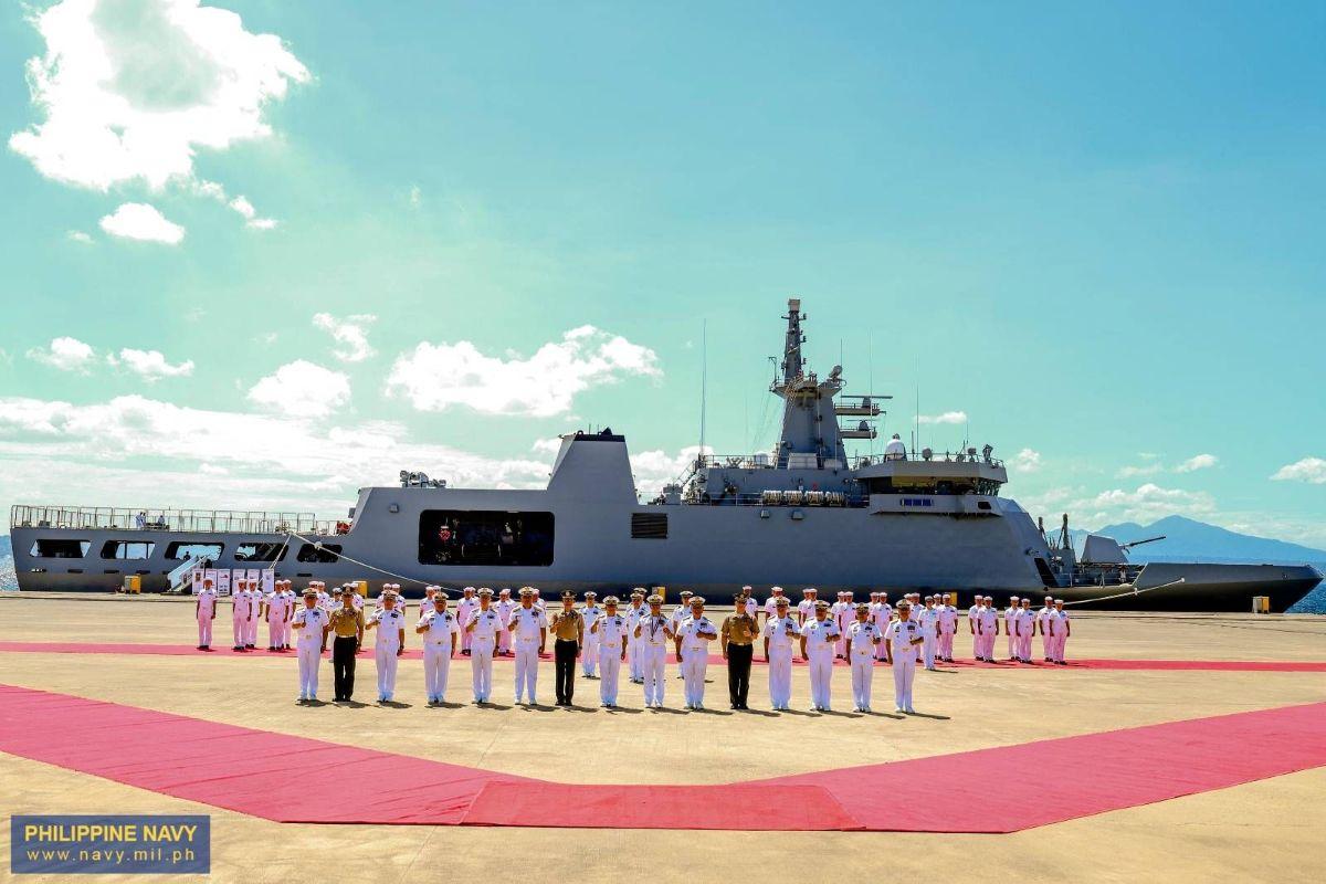 Philippine Navy arrival ceremony for BRP Lakandula