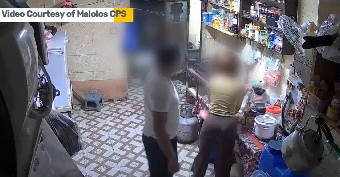 Police officer seen on video hurting live-in partner in Malolos, Bulacan