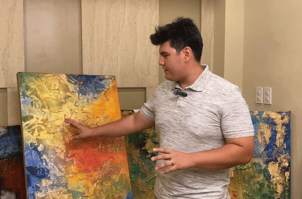 Artist Inigo Acuna and his paintings 