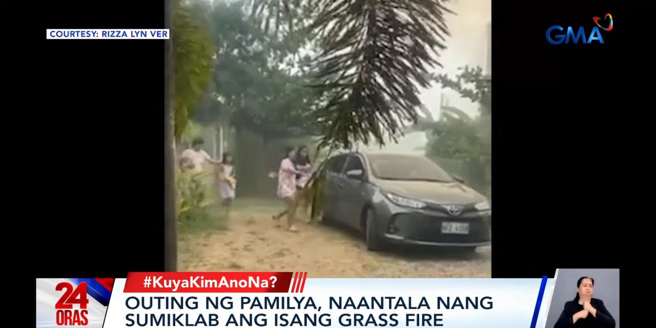 Family outing in Pampanga disrupted by grass fire