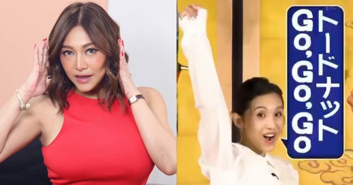 Rufa Mae Quinto reacts to singer Beverly doing her iconic lines on a Japanese variety show
