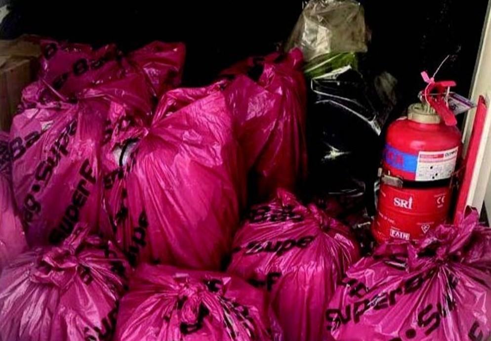 A portion of the quarter ton cocaine shipment linked to a Pinoy seaman