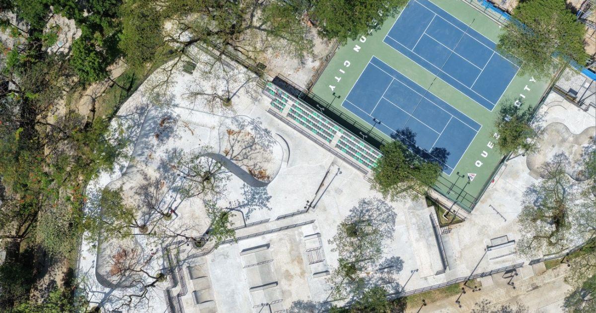 Quezon City opens skate park, tennis courts at Quezon Memorial Circle