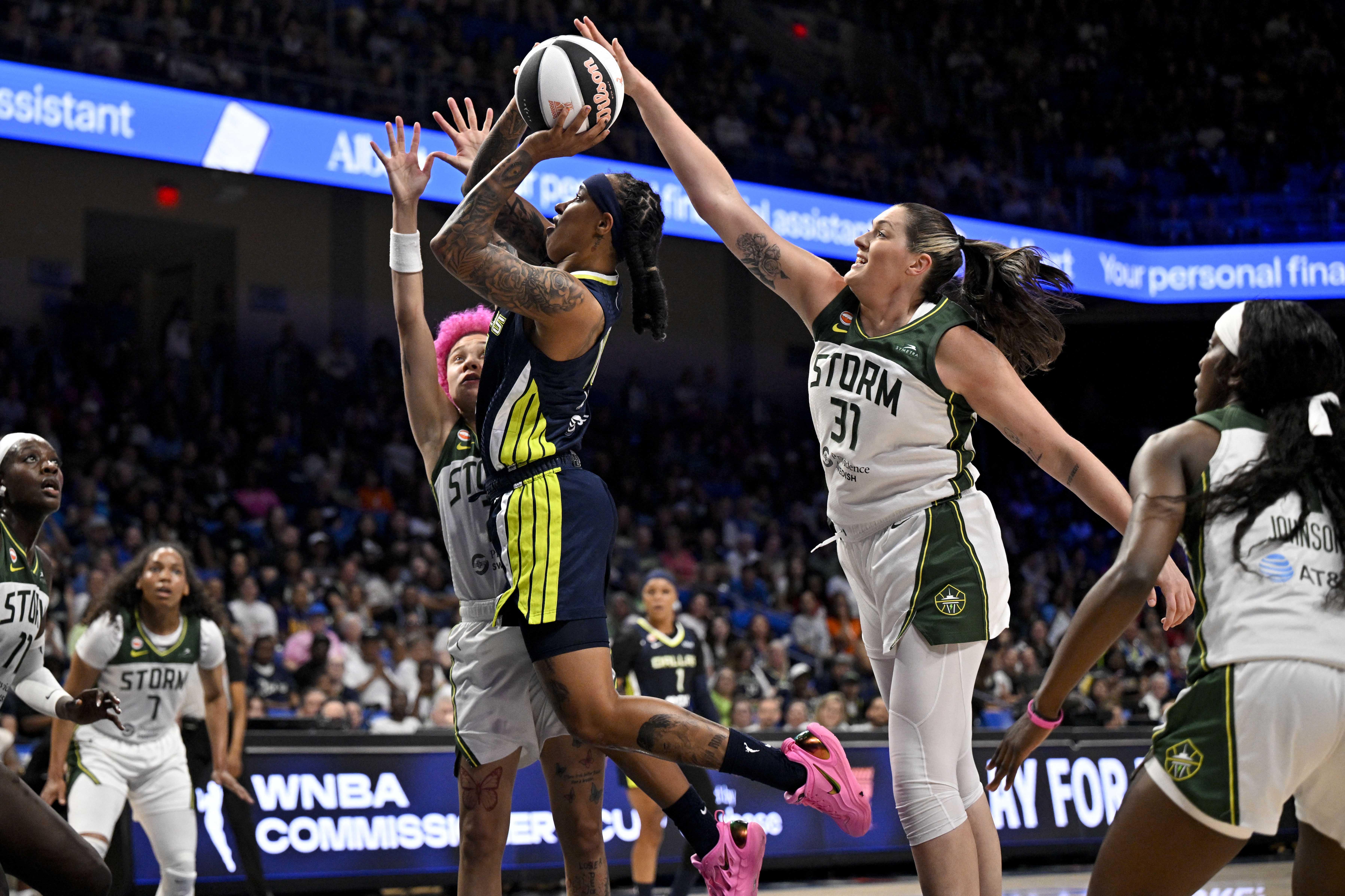 WNBA: Aziaha James of the Dallas Wings