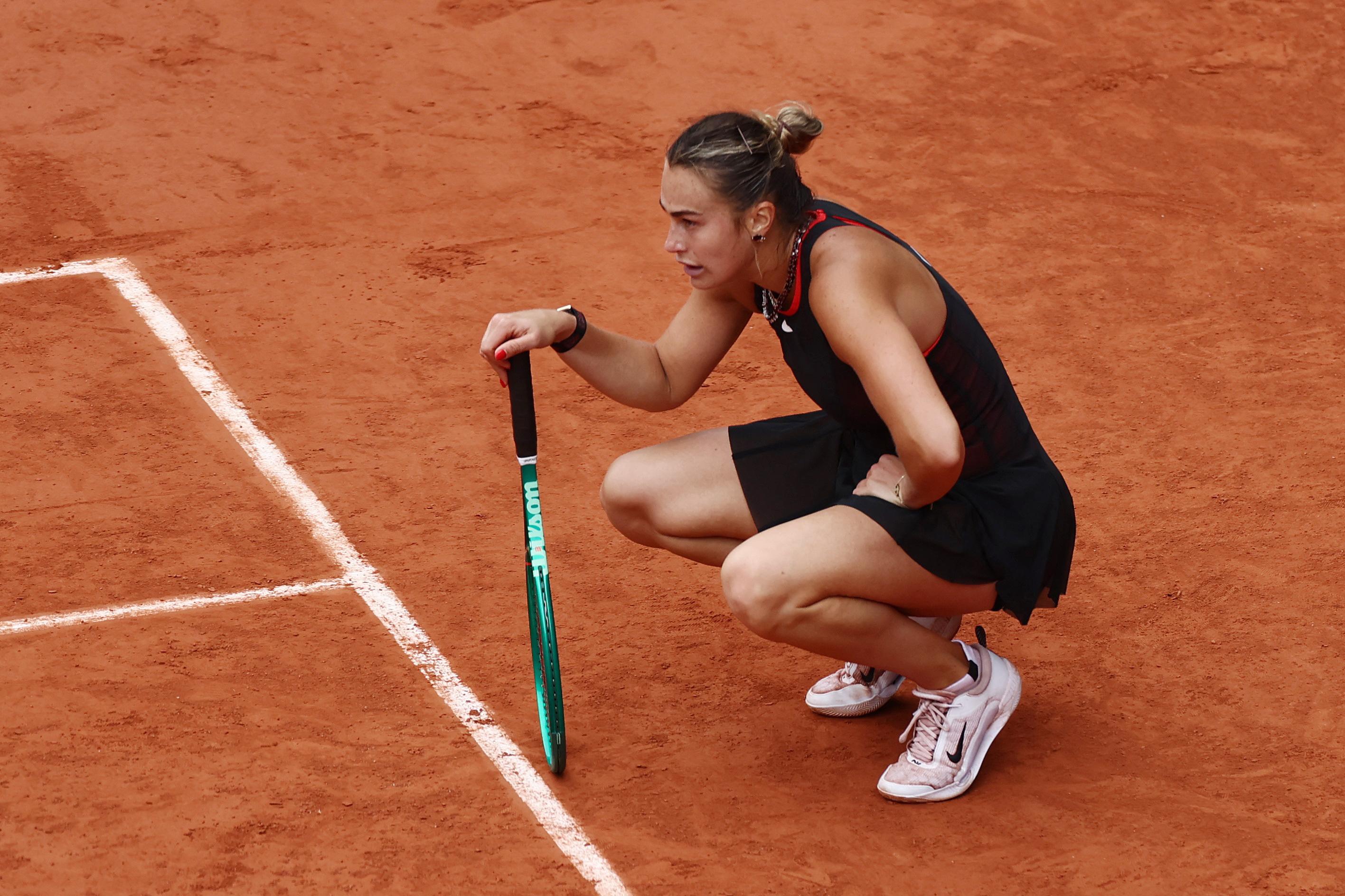 Sabalenka says she fell into 'deep, dark hole' mentally in French Open shock