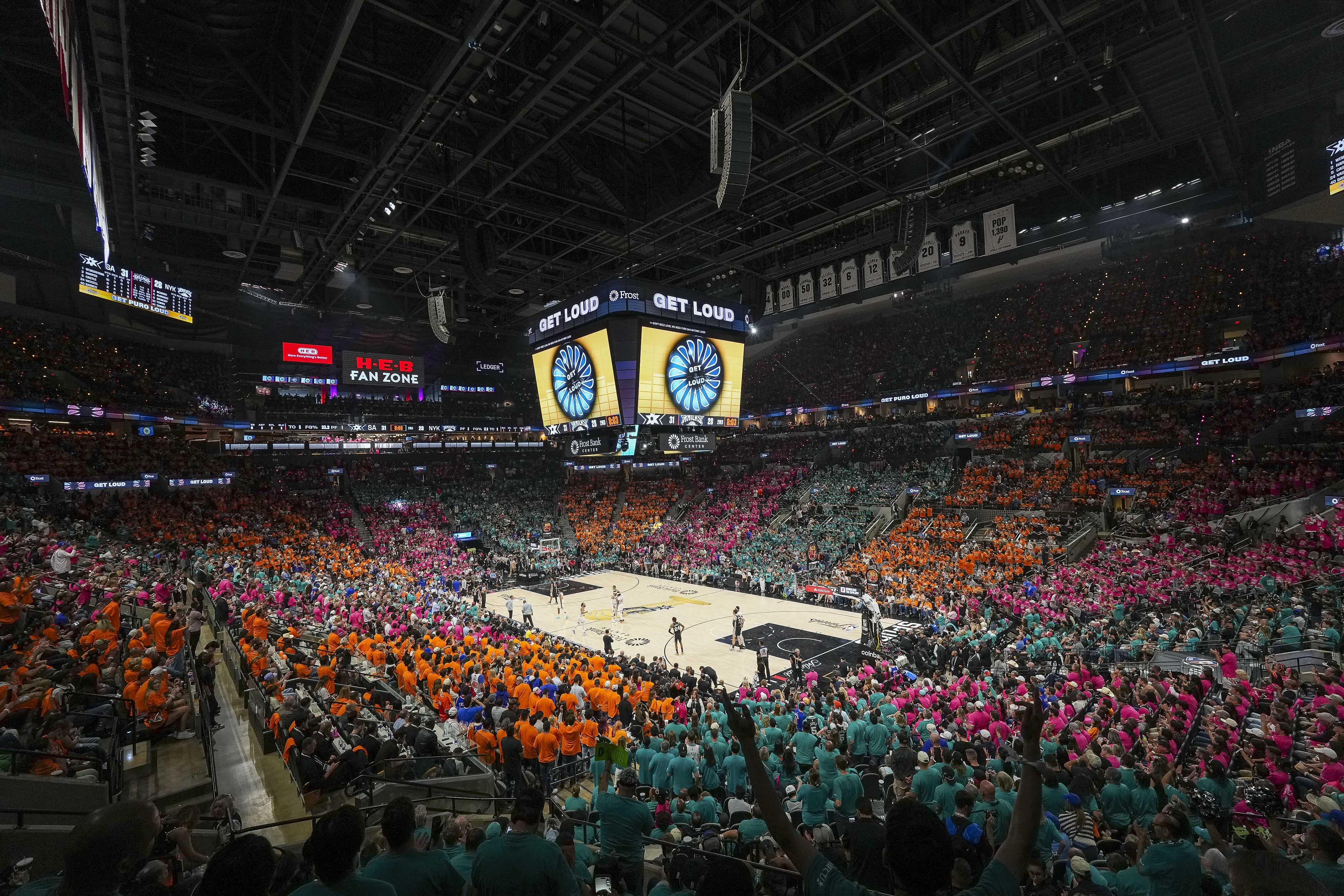 NBA: View of arena, Spurs vs Knicks, NBA Finals Game 1