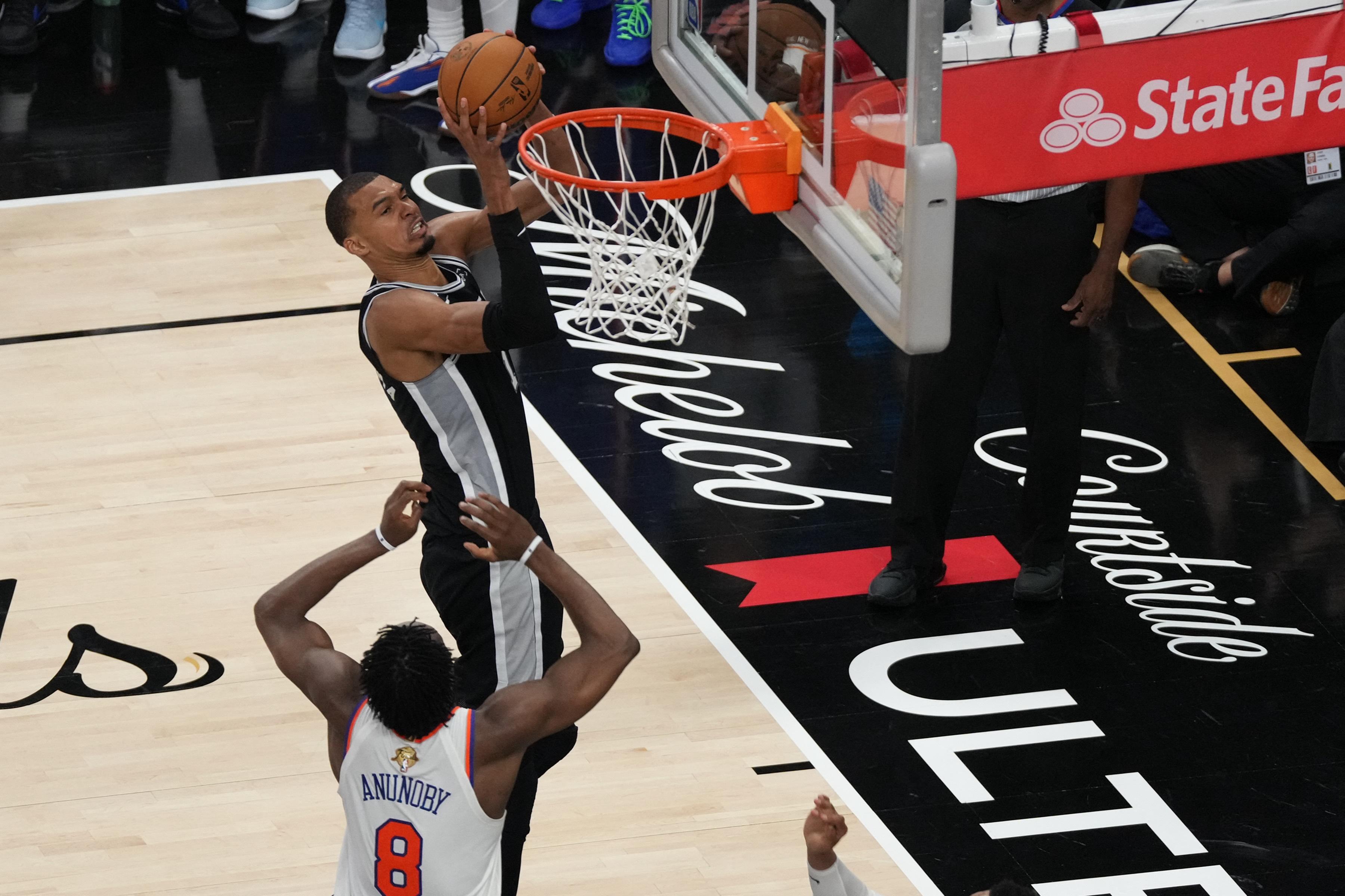 NBA: Wembanyama 'not worried' after Knicks stun Spurs in finals opener