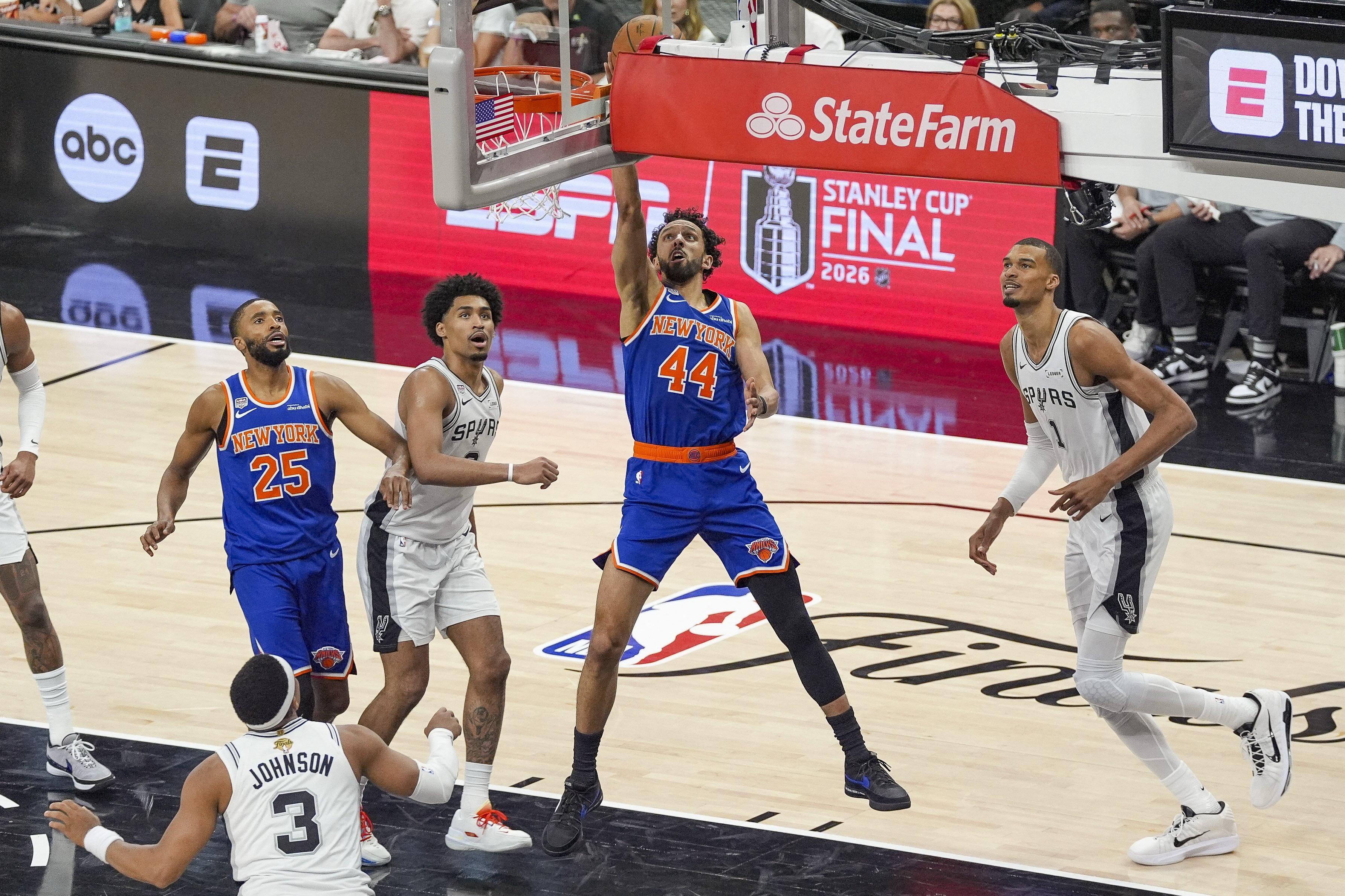 NBA scores today: Spurs vs Knicks, NBA Finals, Game 2