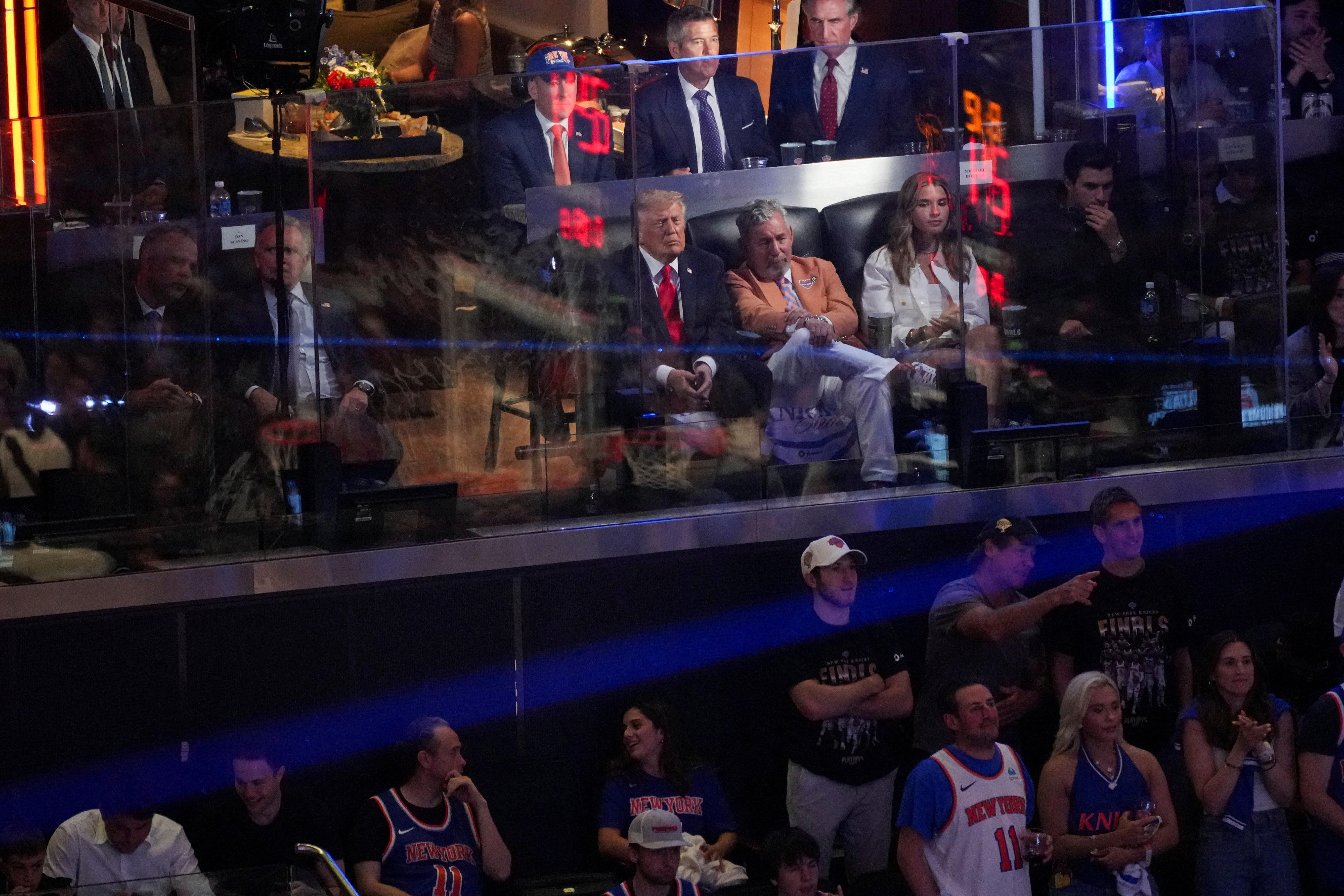 NBA: Donald Trump at Game 3 of the 2026 NBA Finals