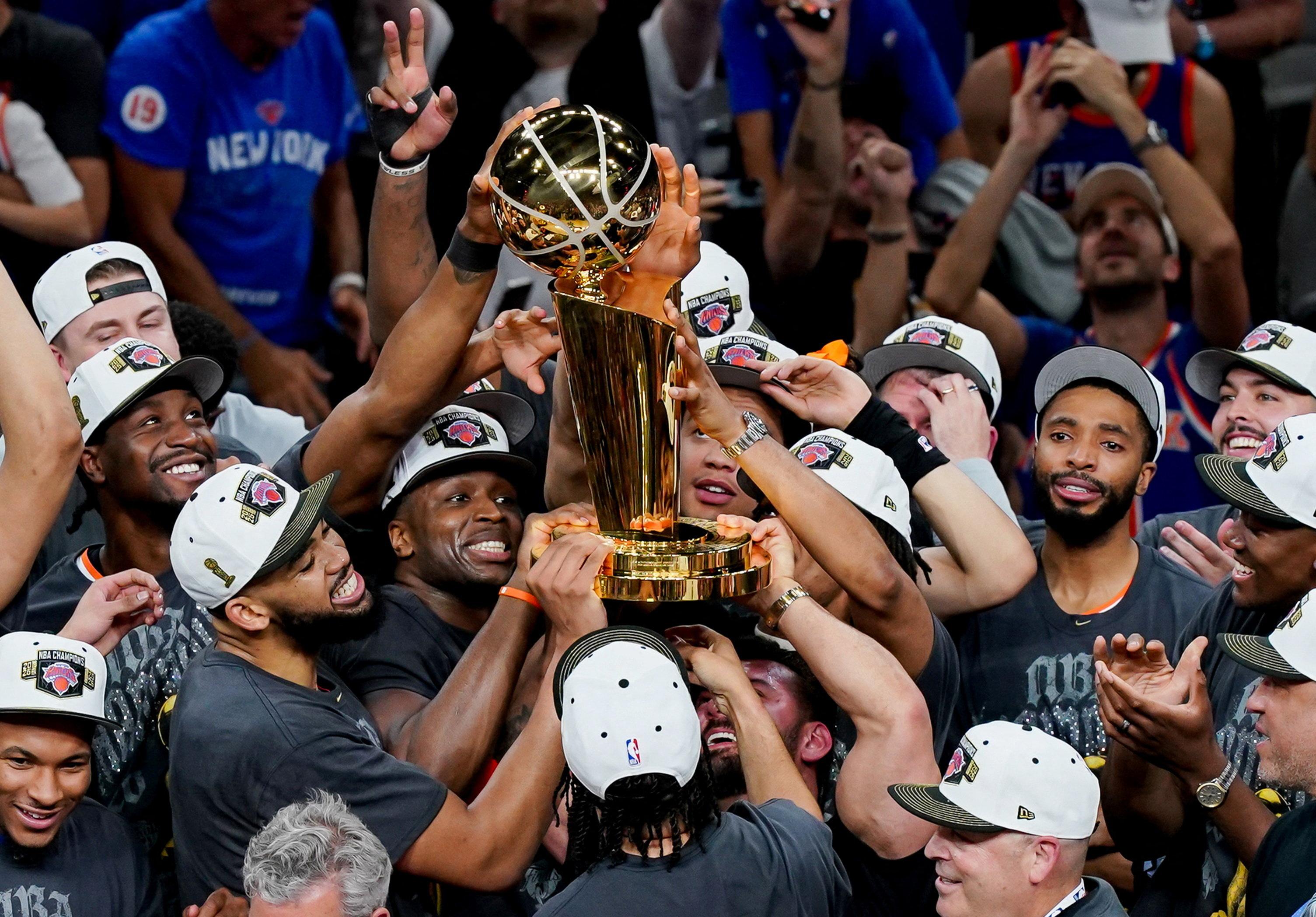 LOOK: New York Knicks celebrate NBA title