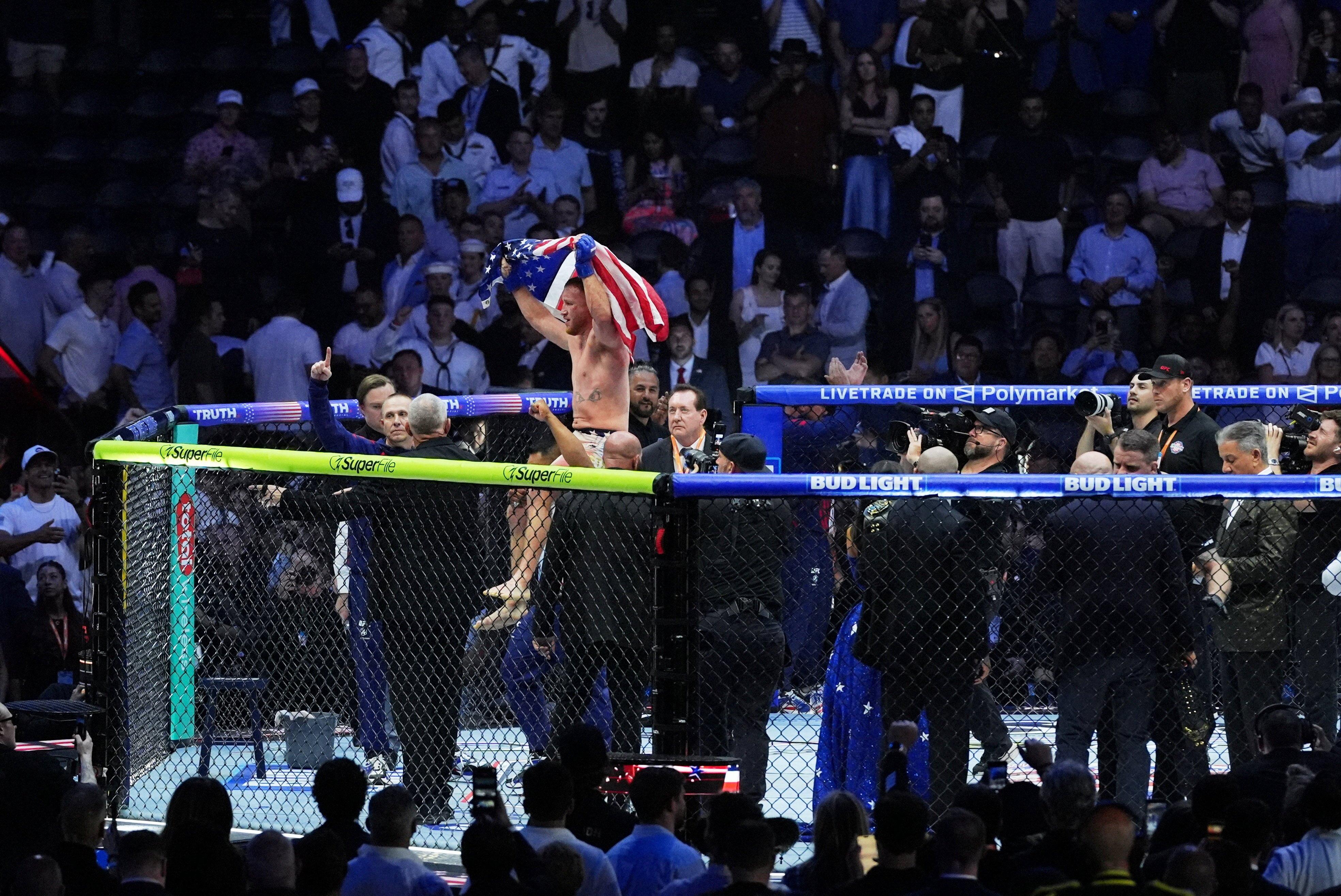 UFC Freedom 250: Gaethje stuns Topuria to capture UFC lightweight crown