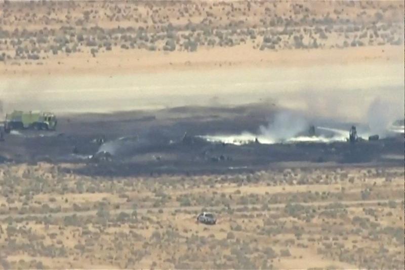 US Air Force B-52 bomber crashes on takeoff in California, Air Force says