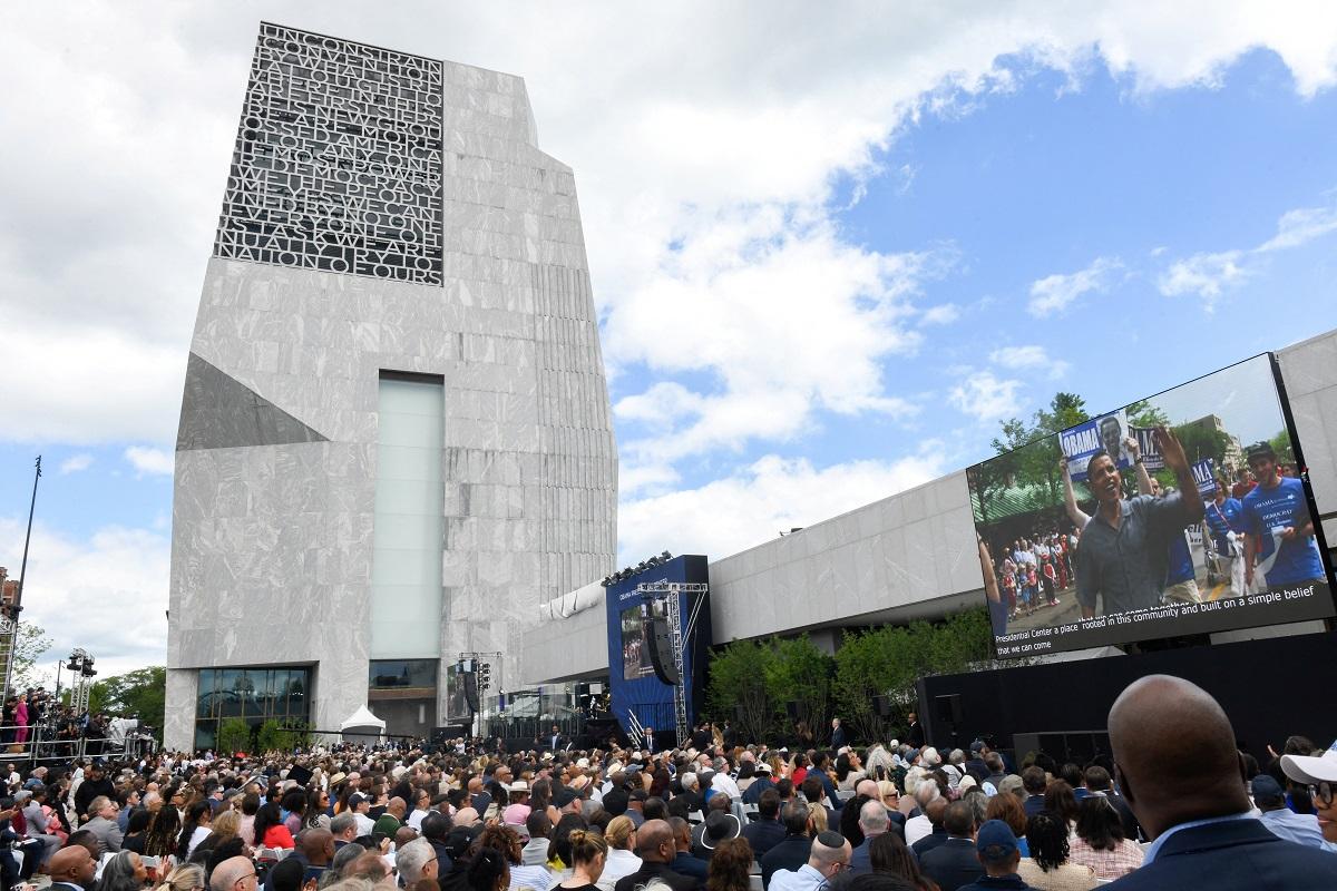Obama Presidential Center, designed as hub of civic life, celebrated in Chicago