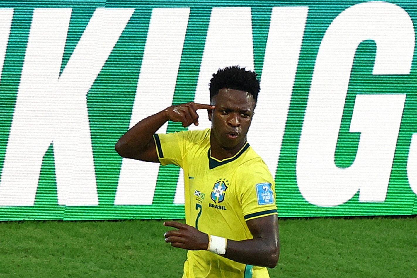 FIFA World Cup: Vinicius Junior nets brace as Brazil handles Scotland