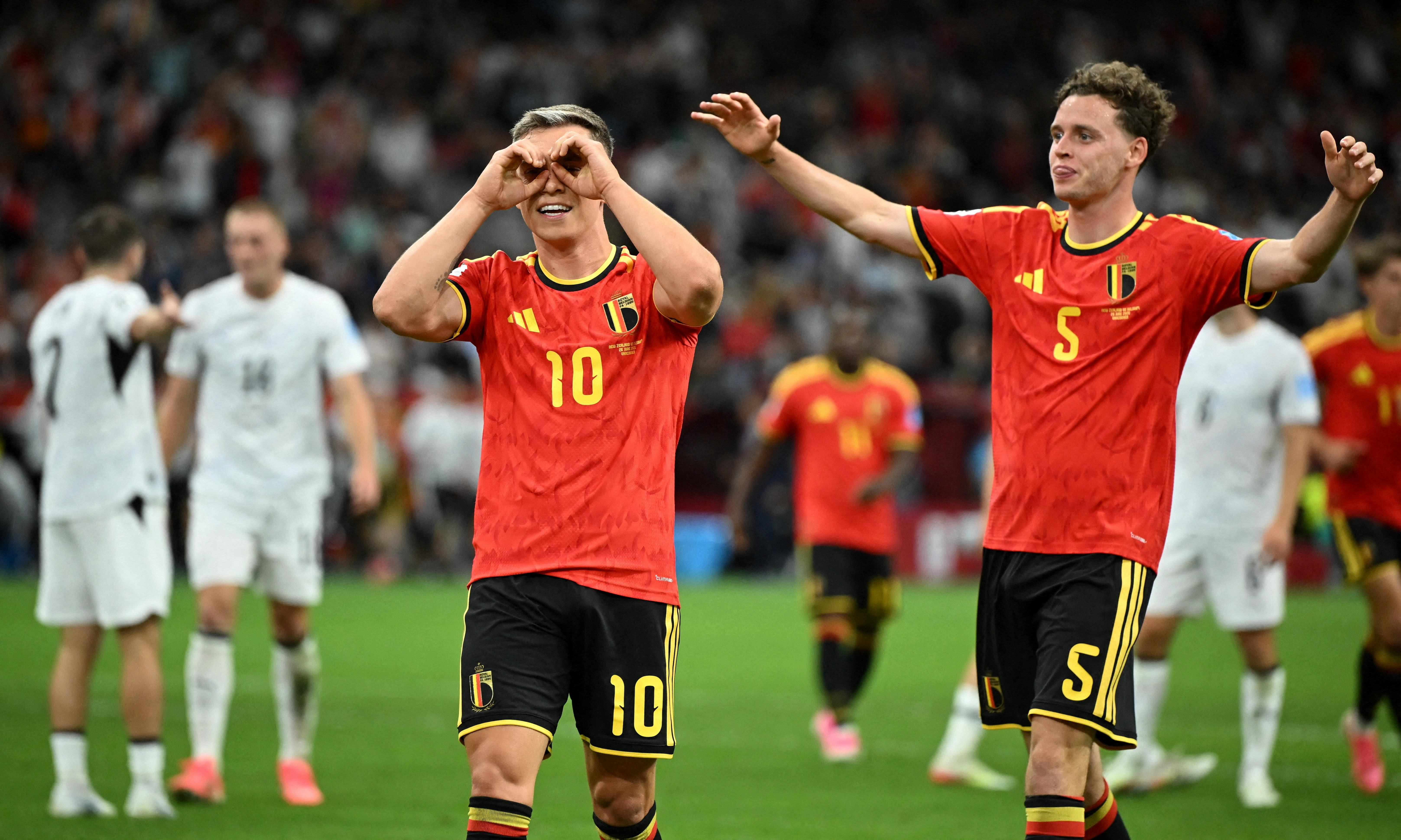 FIFA World Cup: Trossard double fires Belgium into knockouts with 5-1 rout of New Zealand