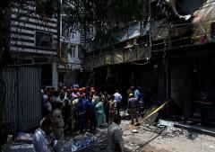 Fire at a hotel in New Delhi