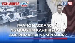 Paano nabuo ang quorum kahit 12 lang ang present na senador?