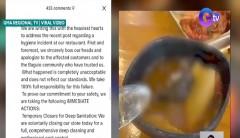 Patay na daga, nakita umano sa inorder na sinigang na hipon sa isang restaurant sa Baguio
