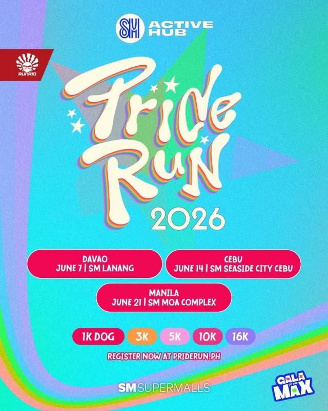 Run with pride on June 21 at SM Mall of Asia and celebrate diversity, inclusivity, and community through movement. For registration details and event updates, visit the SM Mall of Asia Facebook page or RUNRIO's official channels.