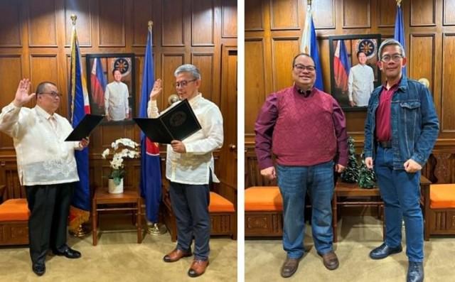 Taking his oath as Chief of Mission II before Consul General Senen Mangalile in 2025; Diplomats ditching the barong for casuals. Courtesy: The FilAm 