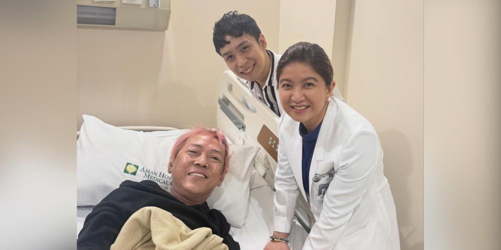 Ate Gay no longer has lumps on neck and nose following MRI