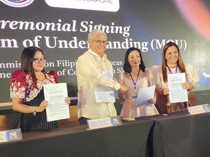 CFO, PhilCham Singapore sign deal to support Pinoy businesses
