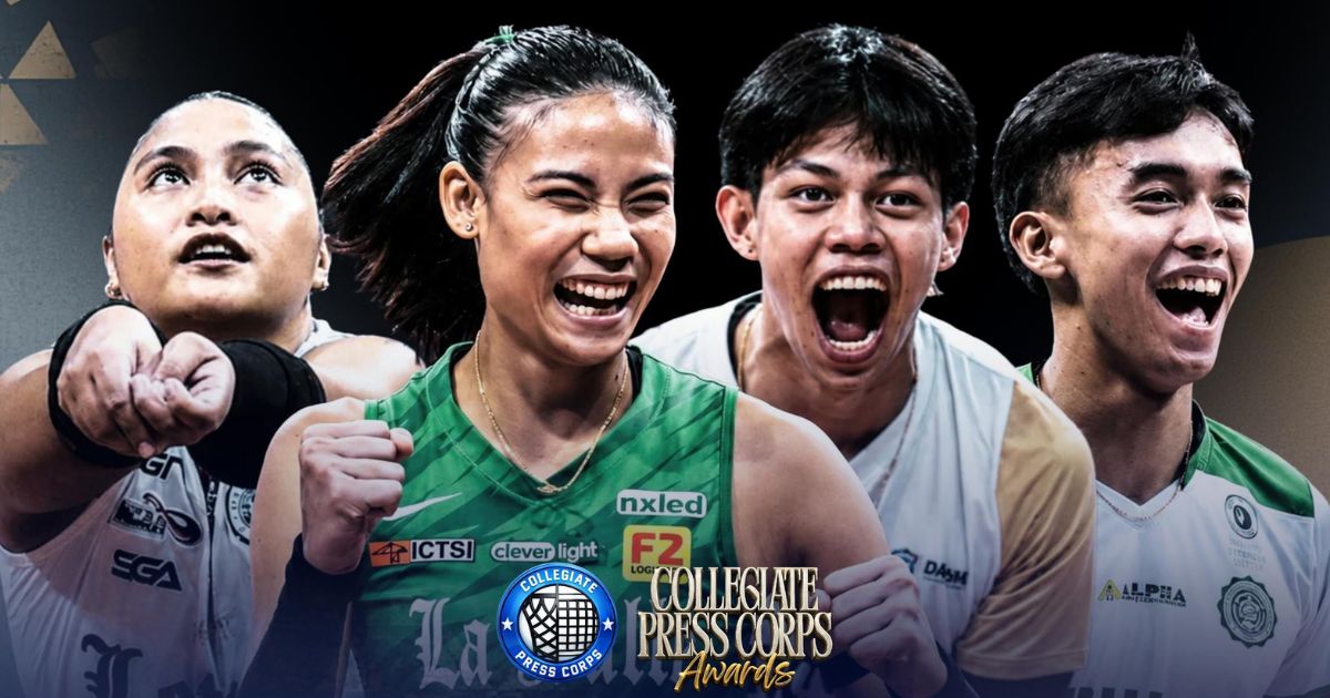 Angel Canino, Lara Mae Silva, Leo Ordiales, Reymark Betco named Collegiate Volleyball Players of the Year